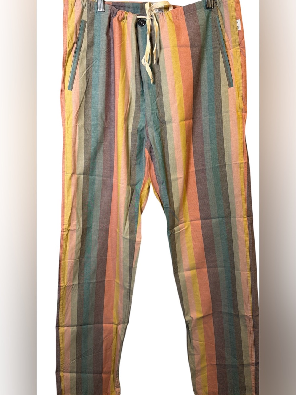 Paul Smith Multicolor Vertical Stripe Drawstring Pants